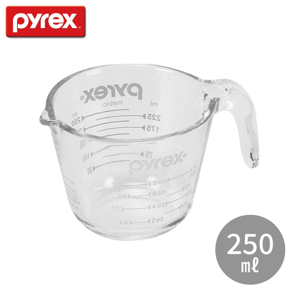 PYREX メジャーカップ 250ml WL CP-8650  計量カップ 耐熱ガラス