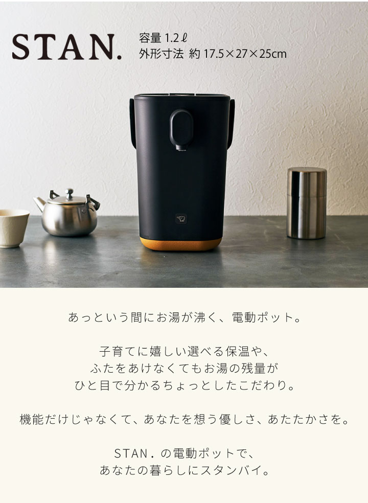 ZOJIRUSHI STAN. CP-CA12-BA Electric Kettle