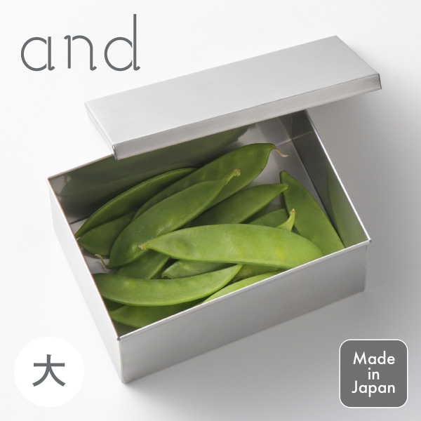 and ステンレス 角缶 大 570ml AN0221 ヨシカワ 日本製