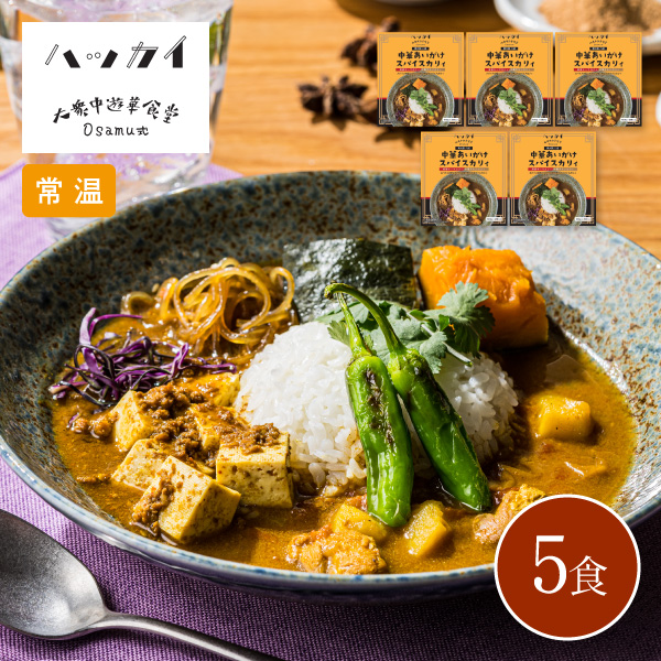 【送料無料】【2026年3月20日までの期間限定販売】 大衆中遊華食堂ハッカイ あいがけスパイスカリィ 6635-50 同梱不可