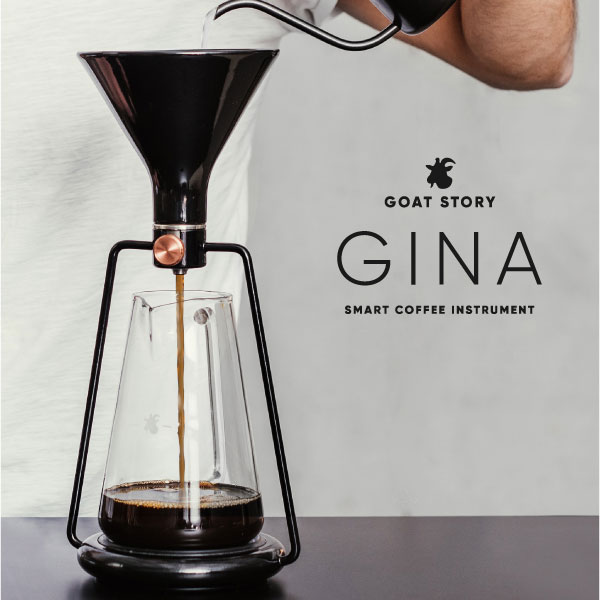 Goat Story GINA basic GS-4068BLB Black スマートコーヒーメーカー ジーナ ベーシック ブラック ドリップ 水出し コーヒー ドリッパー 充電式