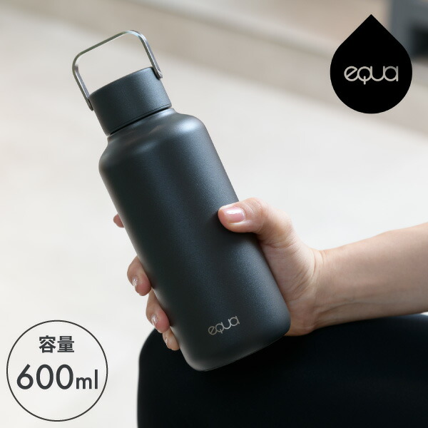 エクア ステンレスボトル タイムレス 600ml ダーク ET-1168DK  by noted. 水筒 常温 マグボトル タンブラー 常温ボトル 軽量